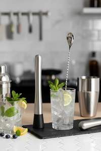 Muddler de barra con base con púas, muddler de barra con base lisa, herramienta para triturar, herramienta para mezclar - Product Image 2