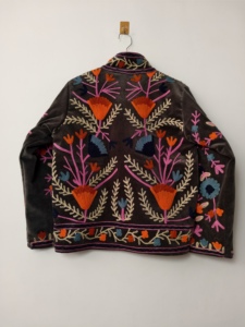 <b>Womens</b> Breathable Woven Embroidered Suzani <b>Jacket</b> with Colorful Floral Designs Ethnic Boho Outerwear - Product Image 6