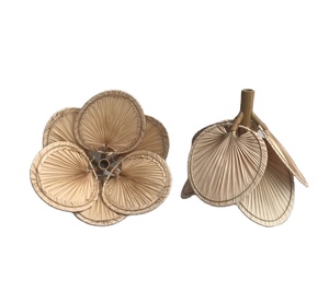 โคมระย้าไม้ไผ่ทรงกลมแบบย้อนยุค/โคมไฟหวายสีขาว100% โคมไฟระย้าหวายสานธรรมชาติสำหรับงานปาร์ตี้งานแต่งงานตกแต่งบ้าน - Product Image 2