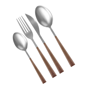 Ensemble de couverts de table écologiques modernes en acier inoxydable, cuillères, fourchettes, couteaux, finition lisse, réutilisables, pour le camping et la maison - Product Image 3