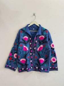 Lot en gros de vestes brodées Suzani en coton TNT, veste ethnique traditionnelle indienne - Product Image 2