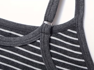 Women's 2pcs Vest and Shorts Set Sleeveless Striped Vest with Casual Shorts Featuring 2 Pockets Home Loungewear Set for Women - Product Image 5
