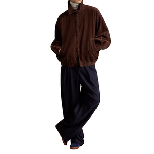 Veste en velours côtelé marron tissé pour femme, coupe décontractée, fermeture éclair, vêtements d'extérieur, conception personnalisée, fournisseurs de vêtements à marque privée - Product Image 6