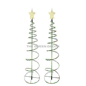 Aluminum Metal <b>Tree</b> Shape Silver Finished <b>Led</b> <b>Lighting</b> Metal Christmas Decoration Ornaments Luxury Home - Product Image 4