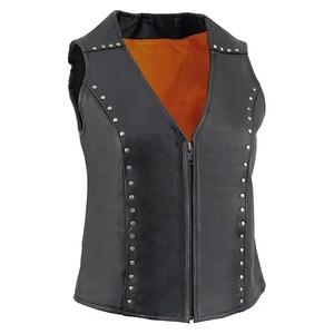 Chaleco de carreras de motos al aire libre para venta al por mayor de alta calidad directo de la fábrica Chaleco de cuero-comprar chaqueta de mujer de cuero genuino - Product Image 1