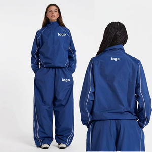 Ensemble de survêtement coupe-vent en nylon et polyester léger avec bandes réfléchissantes, prix direct usine, fabricant pour petites quantités - Product Image 4