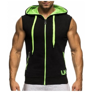 2025 New Unisex Sleeveless Tank Tops Breathable Solid Slim Hoodie <b>Vest</b> 100% Cotton for <b>Bodybuilding</b> Workout and Casual Wear - Product Image 4