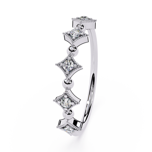 Women's White Gold Diamond <b>Ring</b> Round Brilliant Cut Natural GIA Certified Classic Engagement Style - Product Image 2