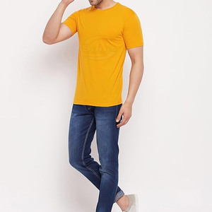 T-shirt décontracté pour homme de qualité supérieure, col rond, manches courtes, polyester/coton, écologique, séchage rapide, respirant, personnalisé - Product Image 3