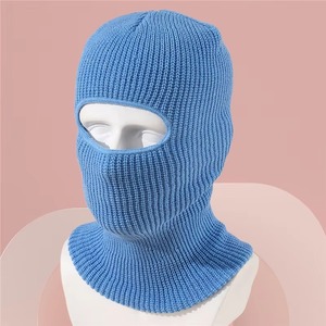 MANTIC ENTERPRISES <b>Purple</b> Knit Checked Balaclava with 3D Embroidery Full Face Cover for Adults 52-54cm Outdoor Use Unisex - Product Image 6