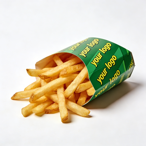Custom Disposable <b>White</b> Cardboard Food Paper Container <b>Boxes</b> French Fries Fried Paper Box - Product Image 4
