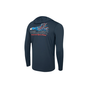Hoodie de pêche personnalisé par sublimation intégrale, uniforme d'équipe de tournoi, impression de logo, respirant, séchage rapide, UPF 50+, antibactérien, pour l'extérieur - Product Image 1