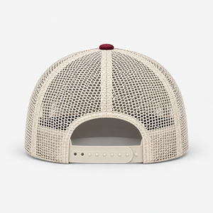 Gorra trucker de malla con visera curva y bloques de color, ajustable, gorra de béisbol con cierre a presión, bordado personalizado, gorras al por mayor - Product Image 5