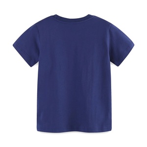 เสื้อยืดเด็กผู้ชายแขนสั้นผ้าฝ้ายถัก 100% ลายพิมพ์ ดีไซน์ใหม่ คุณภาพสูง ขายดี แห้งเร็ว เป็นมิตรกับสิ่งแวดล้อม บรรจุภัณฑ์แบบอัดแน่น - Product Image 2