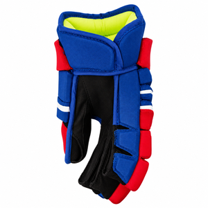 IBERIA Premium Blue <b>Red</b> Ice Hockey <b>Gloves</b> | Protective Hockey Player <b>Gloves</b> | Custom Logo OEM Wholesale - Product Image 3