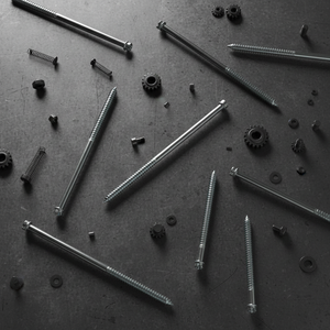 Vis à bois à tête fendue à filetage partiel en acier au carbone métrique zingué double extrémité de qualité industrielle PDC Modèle 15 Classe 4.8 6.8 - Product Image 1