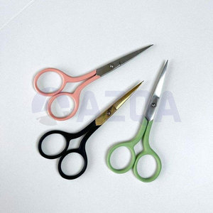 Stainless Steel Pastel Handle Embroidery <b>Scissors</b> with Leather Pouch for Precision Thread Cutting <b>Sewing</b> and Needlework - Product Image 6