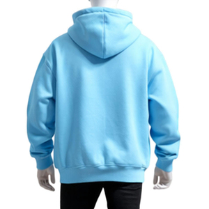 Men's 100% Cotton Fleece <b>Hoodie</b> <b>Plain</b> Heavyweight Pullover Sweatshirt for Casual and Streetwear - Product Image 3