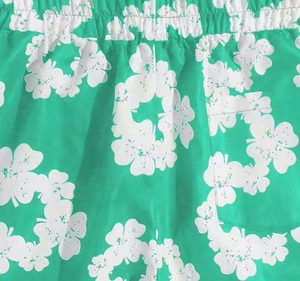 Shorts de Baño para Hombre, Estampado de Llamas Verdes, 100% Algodón, Transpirables, de Secado Rápido, con Cordón Ajustable y Logotipo Personalizado - Product Image 4