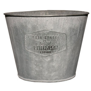 Wholesale Farmhouse Galvanized Iron Flower <b>Pots</b> Slotted Metal Wall Hanging Planter Outdoor Garden Home Decorative Bucket Planter - Product Image 4