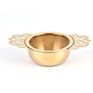 Premium Handmade Brass <b>Tea</b> Brewing <b>Infuser</b> with Bowl Cheap Factory Wholesale Price Reusable Loose <b>Tea</b> Filter Tool - Product Image 5