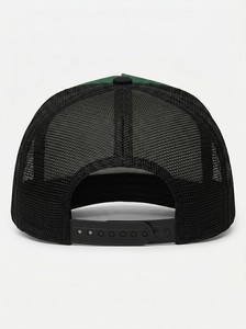 Casquette Trucker Unisexe Vert Forêt à Visière Courbe, en Toile Respirante avec Maille, Fermeture Snapback, Style Décontracté Urbain, Réglable, pour l'Extérieur et le Quotidien - Product Image 3