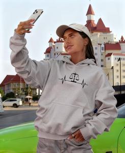 Stylish and Cozy Women's Winter Hoodie 100% Cotton Embroidered & Digital Printed for Winter Wear - Product Image 5