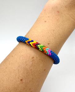 Colorblock Seed Bead Seawater Pearl Charm Bracelet Handmade Elastic Luxury Unisex Jewelry Wholesale Custom Gift Ideas - Product Image 4