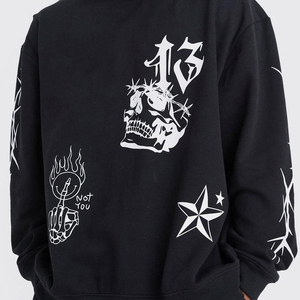 Heavy Duty Men's Winter Custom High Street Fleece Fabric Breathable <b>Plain</b> <b>Tracksuit</b> with Logo Plus Size Available - Product Image 5