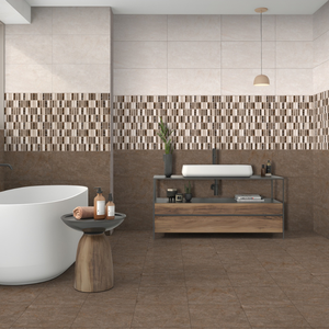 Elegant 300x600 White Glossy Ceramic Wall Tile Minimalist Style for Luxury Corporate Office and Commercial Building Design - Product Image 1