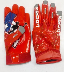 Custom Silicone <b>Printed</b> American Football <b>Gloves</b> Sticky Grip Adjustable Velcro Strap Adult Unisex Training Sports <b>Gloves</b> - Product Image 6