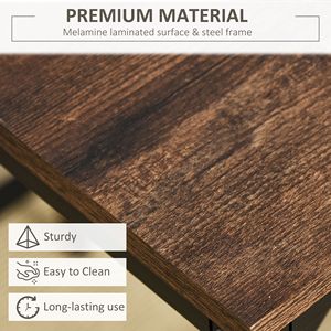 Ensemble de salle à manger industriel 5 pièces, table de bar noire/marron peu encombrante et 4 tabourets pour pub et cuisine - Product Image 5