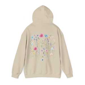 Sudadera con Capucha Estampada Floral Estética 2026, Estilo Vintage Cottagecore, de Forro Polar Grueso, Oversize - Product Image 4
