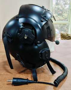 หมวกนิรภัยแบบเต็มใบสำหรับนักบินเครื่องบินรบและเฮลิคอปเตอร์ยี่ห้อ Jupitor Aviation ผลิตจากวัสดุคาร์บอนไฟเบอร์และอะรามิด พร้อมระบบปิดแบบ Double D ใช้ได้ทุกฤดู - Product Image 5