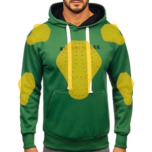 2025 nouveau Logo réfléchissant moto sweats à capuche pour hommes doublure en aramide protection moto sweats à capuche avec jaune nouveaux coussinets niveau 2 - Product Image 4