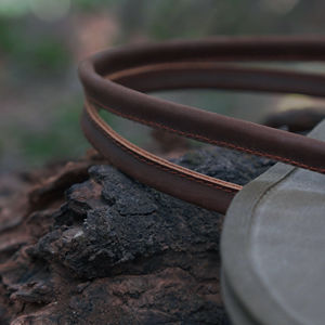 Porte-bois en cuir fait main, imperméable et ciré, pour la collecte de bois de chauffage, le jardinage, cadeau pour papa, porte-bois en cuir - Product Image 4