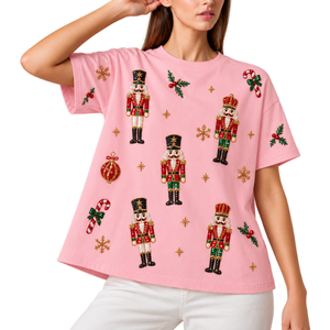 T-shirt pour femme à manches courtes, col rond, bleu clair uni, avec broderie personnalisée, printemps/été, vente en gros de t-shirts pour femme - Product Image 4