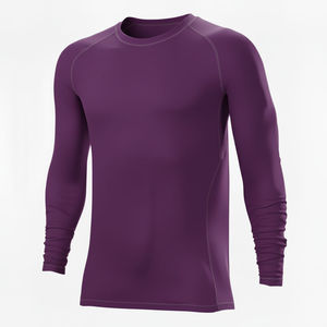 Men's Custom Logo Compression MMA Jersey Long Spandex Gym Training Rashguard for Jiu Jitsu BJJ Fitness <b>Boxing</b> High Quality OEM - Product Image 2