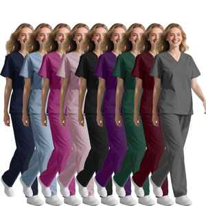 New Nursing Suits Salon Custom Logo Hospital Medical Men Women Surgical <b>Scrubs</b> for Doctors <b>Nurse</b> <b>Scrub</b> Sets Uniform - Product Image 1