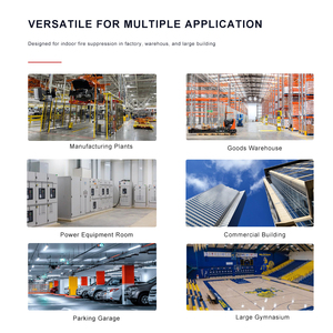 Canon à eau anti-incendie 20L/s à haut débit, canon à eau automatique intelligent pour la lutte contre les incendies, pour entrepôt, usine, hôtel - Product Image 5