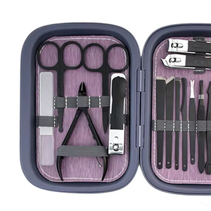 Women's Professional Portable Pink Pedicure Manicure <b>Set</b> Travel <b>Nail</b> Care Kit Stainless Steel 5 1 <b>Nail</b> Clippers Durable Cuticle - Product Image 5