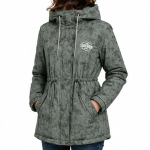 Chaqueta Parka de Moda para Mujer, para Exteriores, con Interior Cálido y Cómodo, Capucha Ajustable y Tecnología de Tela Resistente al Agua - Product Image 1