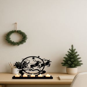 CIFbuy Vintage Iron Reindeer Candle Holder for Christmas <b>Table</b> and Mantel Decor for Temu Pick up Service Available - Product Image 3