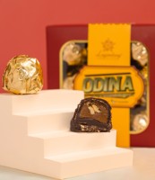 Chocolat noir solide OEM avec noix de cajou, vente en gros en boîtes cadeaux personnalisées de 180g pour les invités de mariage