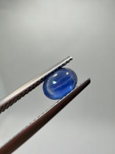 Zafiro Azul Natural, Corte Ovalado, 1.05CT, 6.5x5x3.5mm, Facetado, Suelto, de Ceilán, Tratado Térmicamente, con Juego de Color, para Joyería - Product Image 2