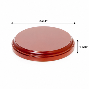 Custom Solid Round Wooden <b>Trophy</b> Base Polished Wood Display <b>Plaque</b> Craft Souvenir Decoration - Product Image 1