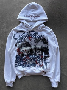 Sudadera con Capucha Personalizada de Algodón Grueso, Estilo Varsity con Gráfico de Bulldog, Unisex, Ropa Urbana, OEM ODM - Product Image 6
