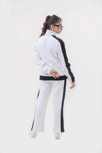 Conjunto deportivo de dos piezas para mujer, chaqueta con cremallera completa y pantalones, ropa deportiva informal, conjunto ligero para actividades físicas - Product Image 5