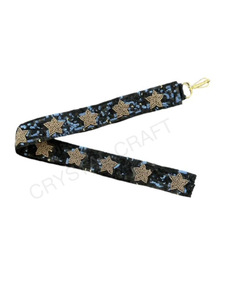 Sac à main CRYSTAL CRAFT Love JSU avec sangle en tissu, boucle réglable vintage et écologique, motif cœur noir et rouge - Product Image 5