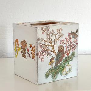 Caja de pañuelos de madera impresa con diseño de jardín y almacenamiento de semillas, para decoración de jardín y cultivo de hierbas, estuche para pañuelos faciales al por mayor - Product Image 6